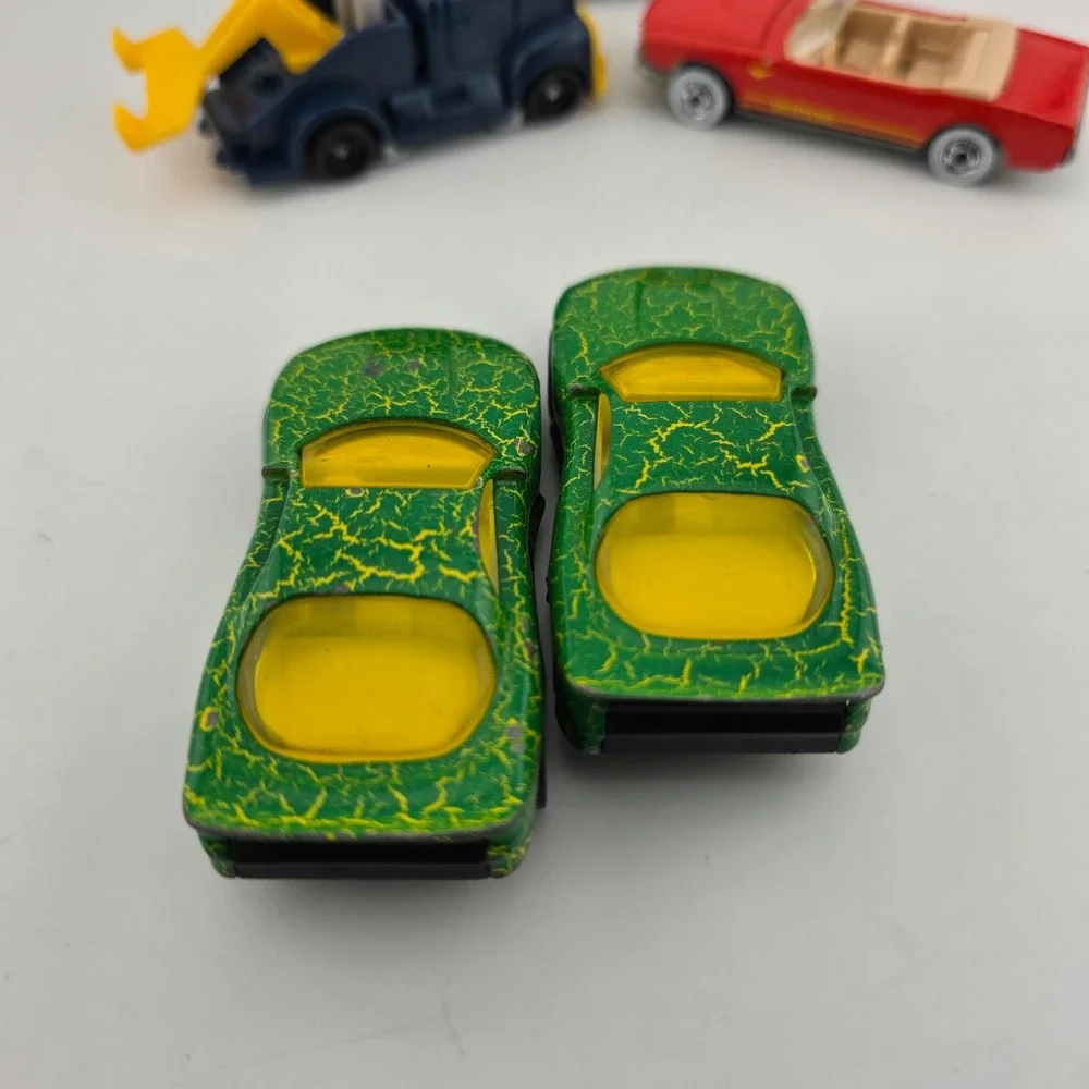 Hot Wheels Diecast Toy Car Lot Mustang Rail Rodder 5pc GOOD Tow Truck Krackle